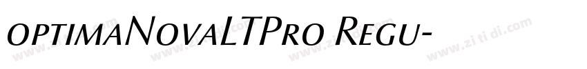 optimaNovaLTPro Regu字体转换